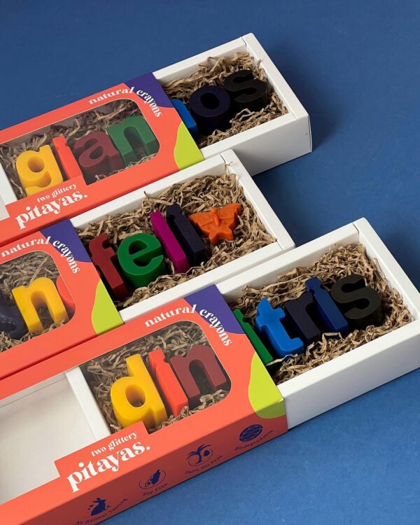 Giant Custom Name Gift Set _XL Olive Oil wax Crayons - Image 2