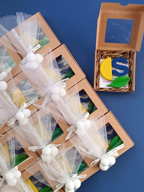 Kid's Baptism Favor "Lemon & Letter" Theme - Image 2