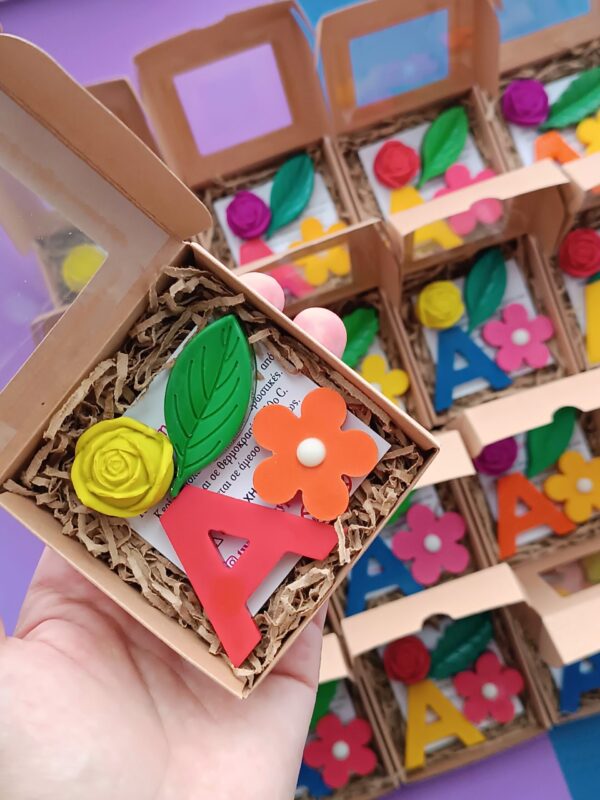 Kid's Baptism Favor "Flowers" Theme