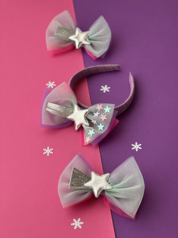 "Tripple Rainbow" Headpiece_Purple - Image 2