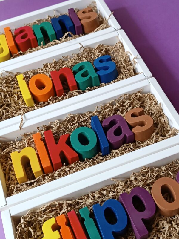 Giant Custom Name Gift Set _XL Olive Oil wax Crayons - Image 5