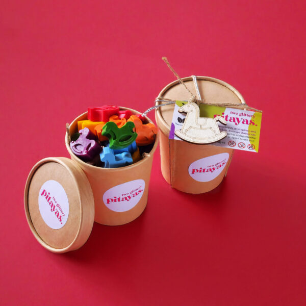 Pot of 16 Mini Size Crayons_Rocking Horses