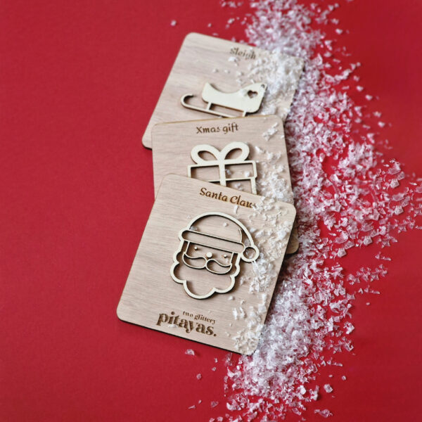 Handcrafted Wooden Stamp 3 Set "Christmas" edition