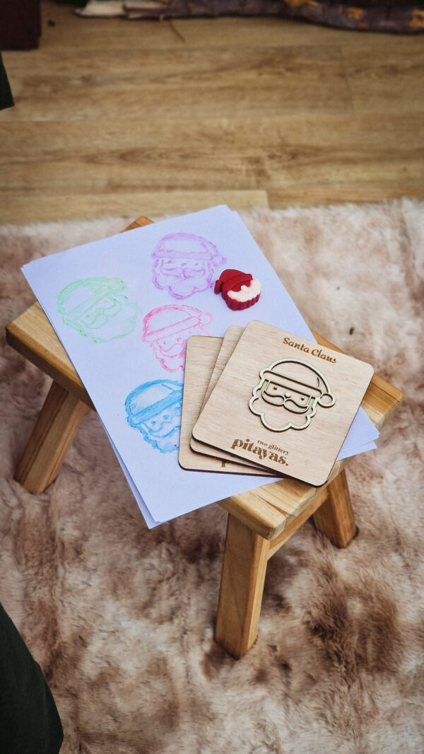 Handcrafted Wooden Stamp_Santa Claus - Image 2