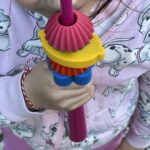 POP ART BLOCKS_Handmade Scented Cone Easter Candle