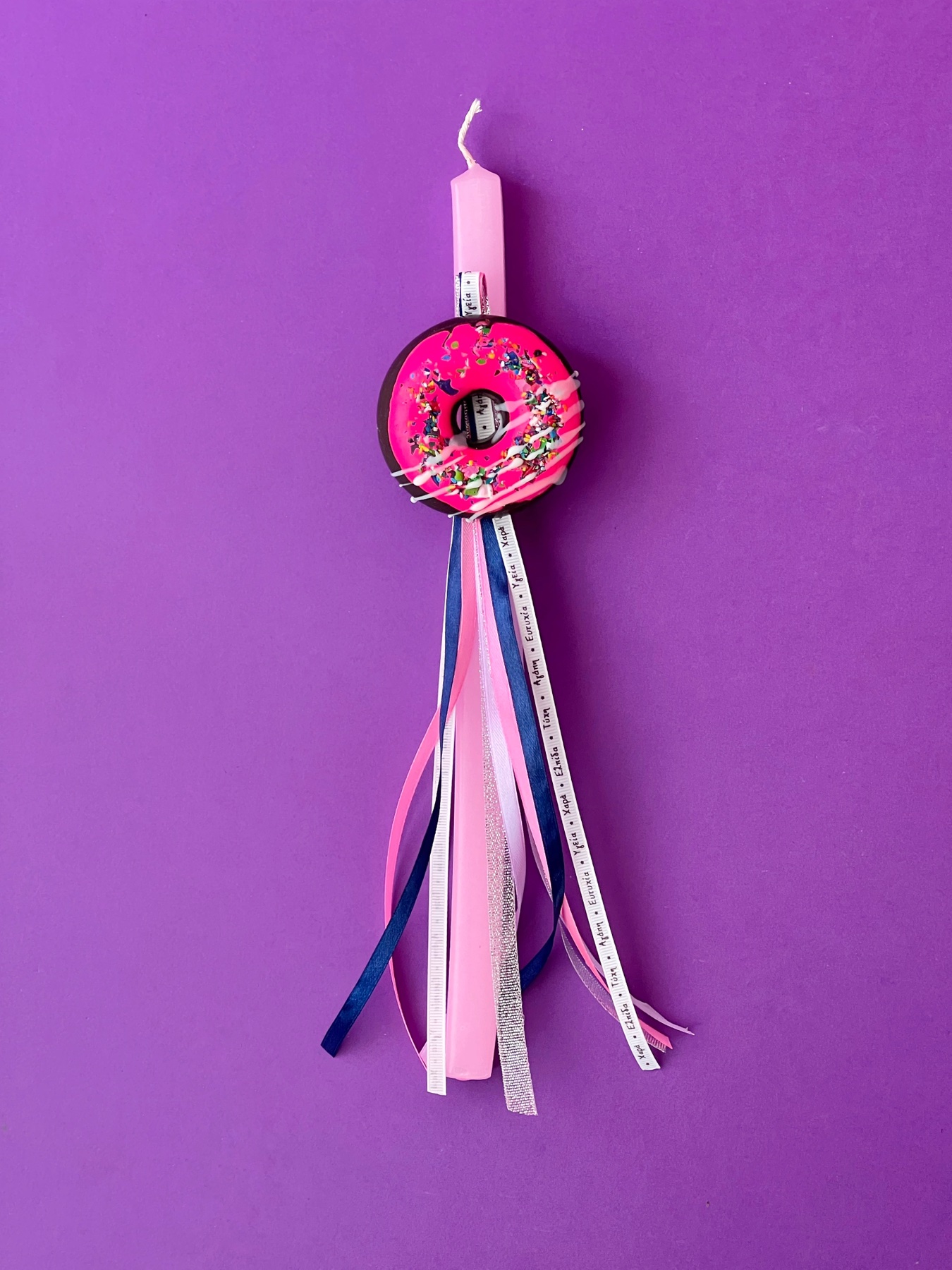 Easter Candle XL Crayon -“Yummy Donut”