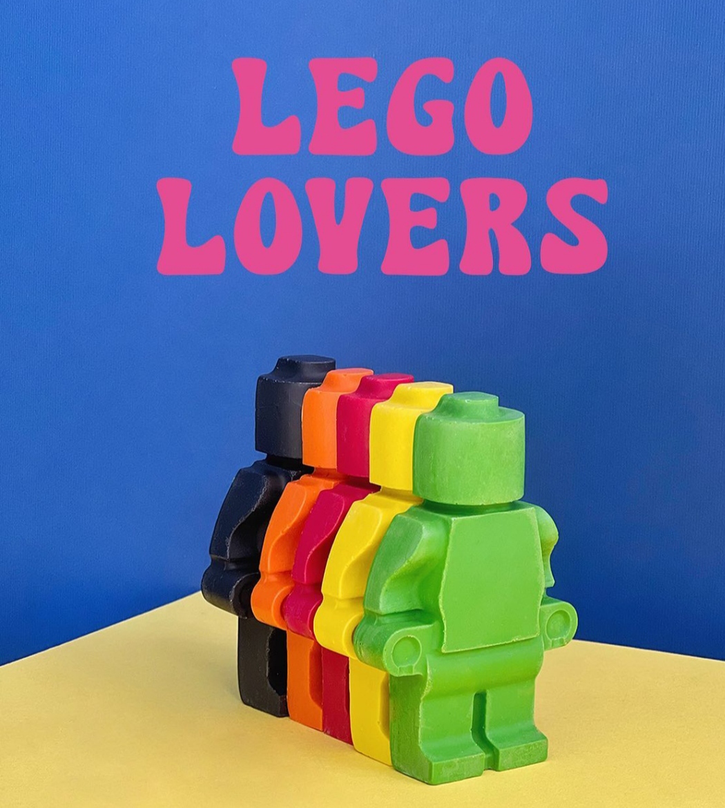 Easter Candle XL Crayon -"Robot Mood" - Image 3