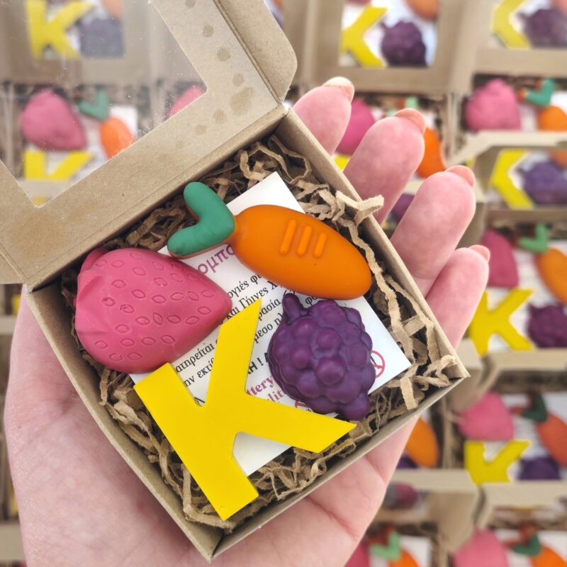 Kid's Baptism Favor "Fruits & Veggies" Theme