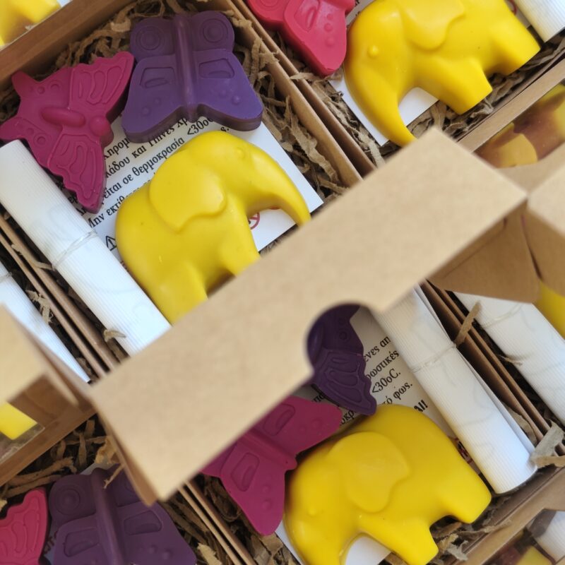 Kid's Baptism Favor "Yellow Safari" Theme