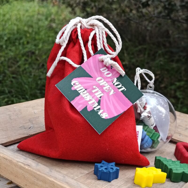 Creative Xmas Ornament_Red Felt Bag