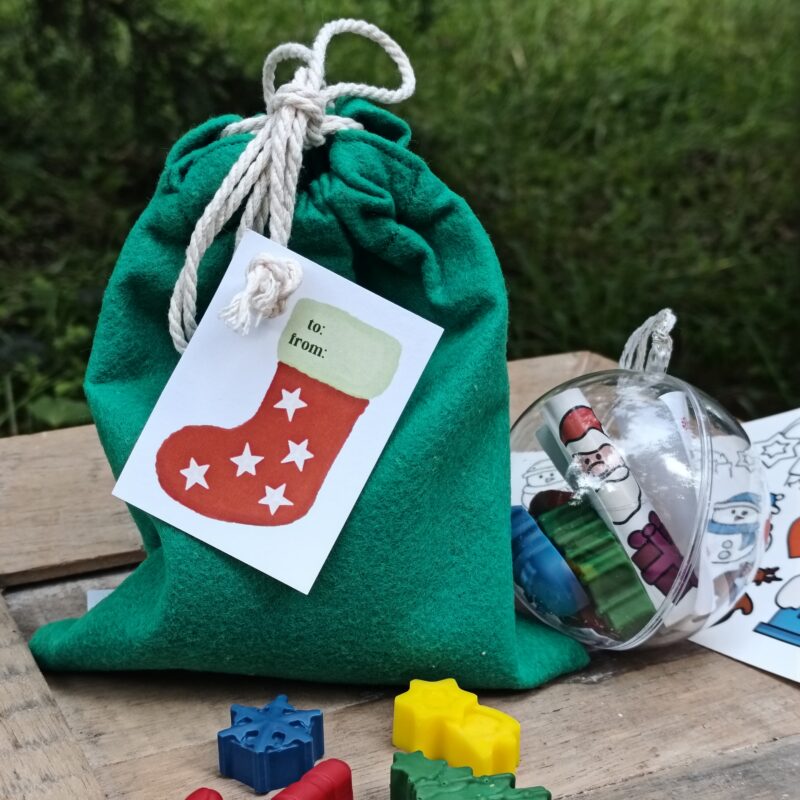 Creative Xmas Ornament_Green Felt Bag