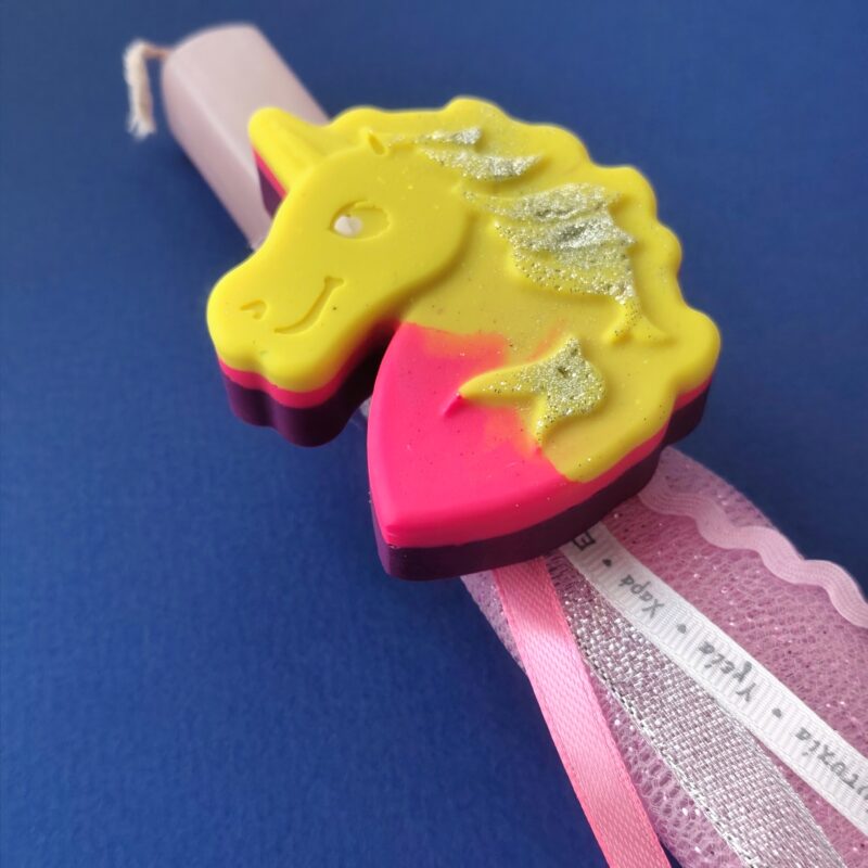 Easter Candle XL Crayon -"Unicorn"