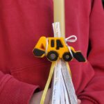 Easter Candle XL Crayon -“Yellow Excavator"