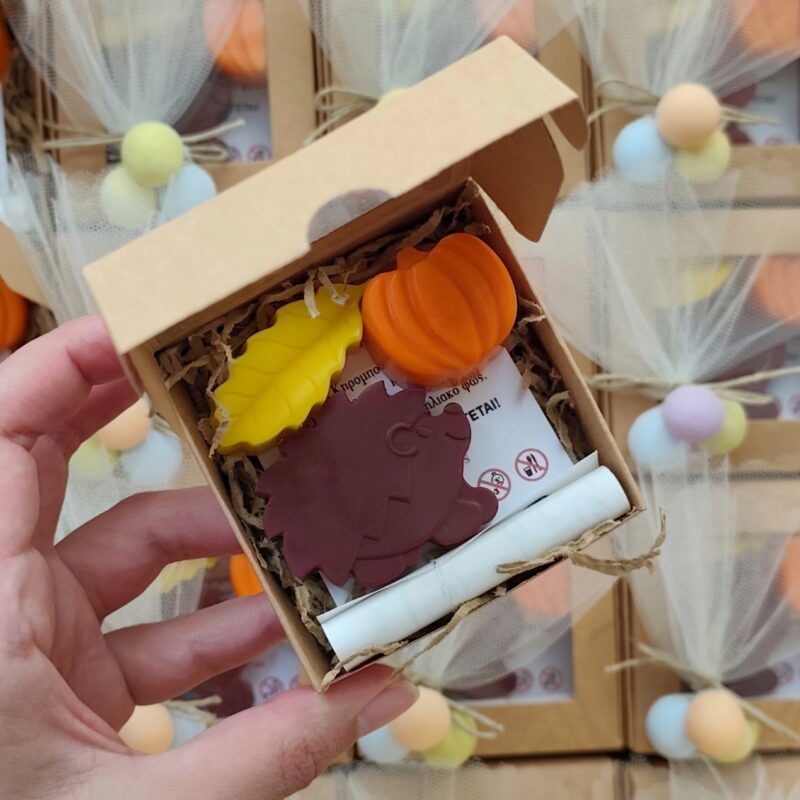 Kid's Baptism Favor ''Hedgehog's Pumpkin Patch" Theme