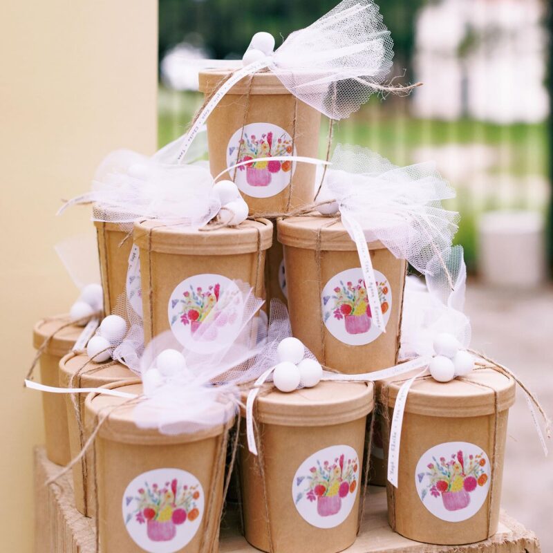 Kid's Premium Baptism Favor "Flowers' Pot"
