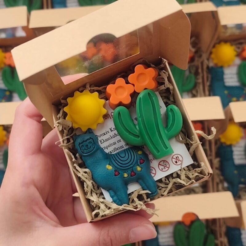 Kid's Baptism Favor "Llama Bloom" Theme
