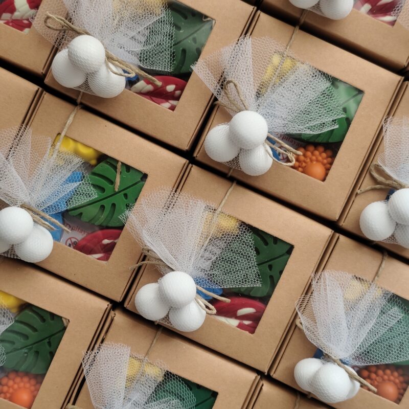 Kid's Baptism Favor "Tropical Flutter" Theme